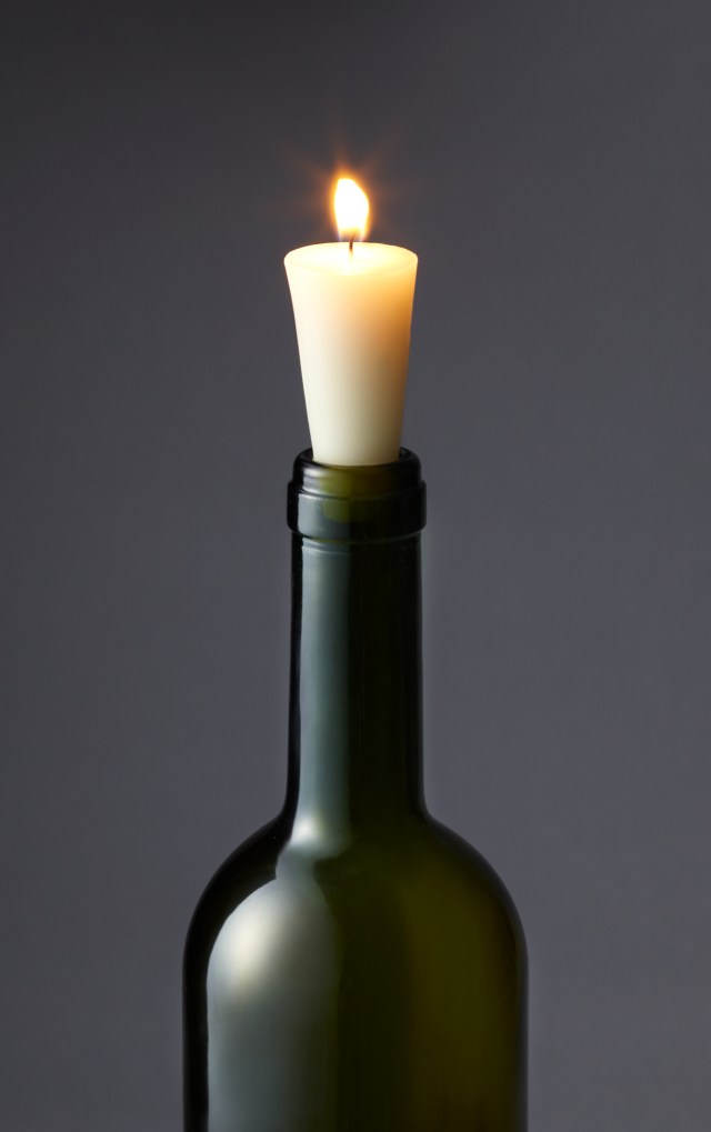 Bottle Stopper Wine Candle Lifestyle