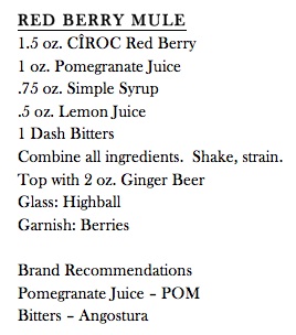 Red berry mule recipe