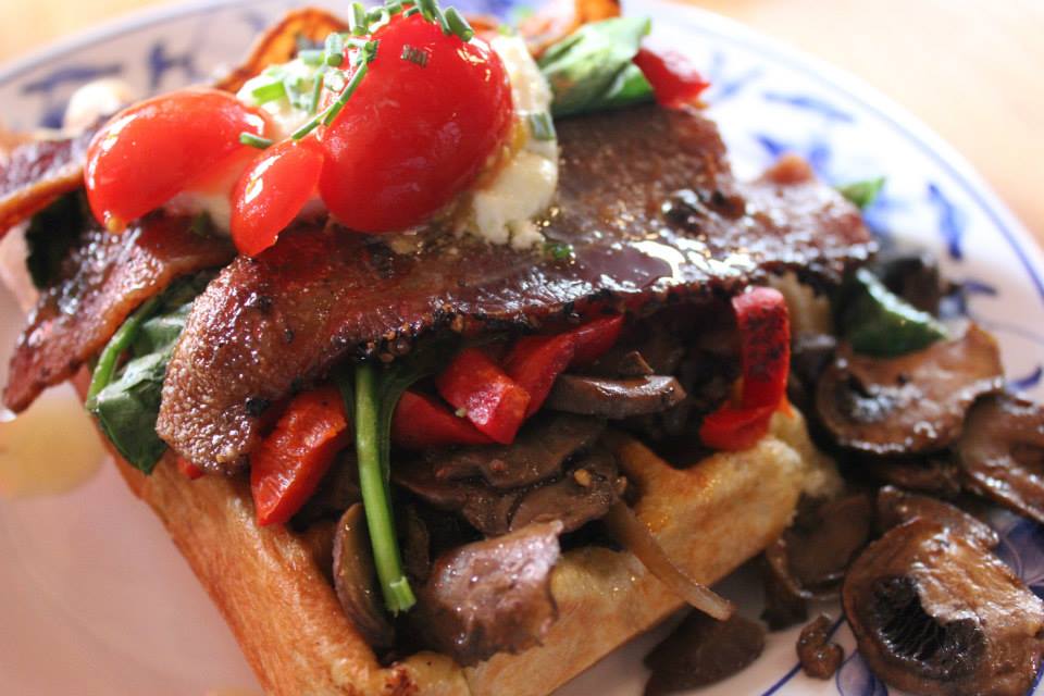 Waffle Window - The Farm Fusion with Bacon