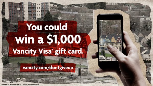 Vancity wants you to&nbsp;#dontgiveup