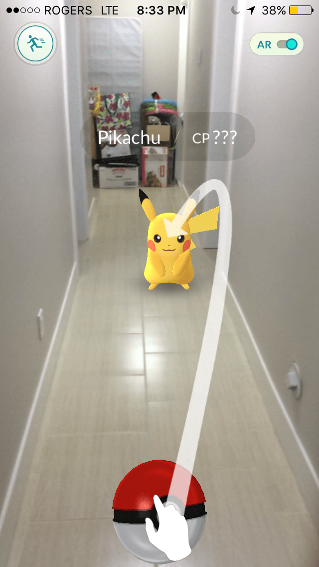Catching the coveted Pokémon Pikachu