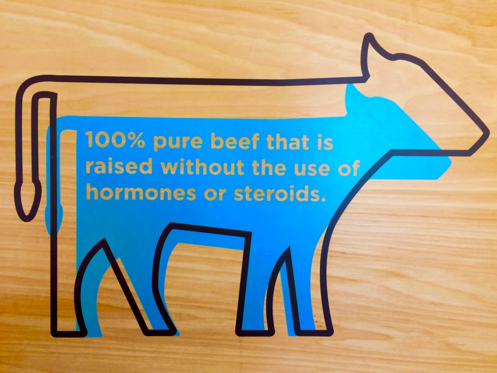 100% pure meat raised without the use of hormones or steroids