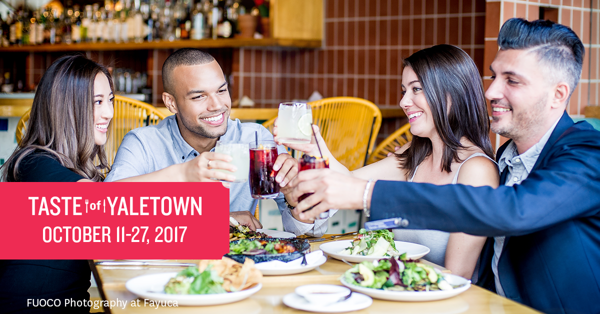 YBIA Reveals Participating Restaurants for Taste of Yaletown 2017