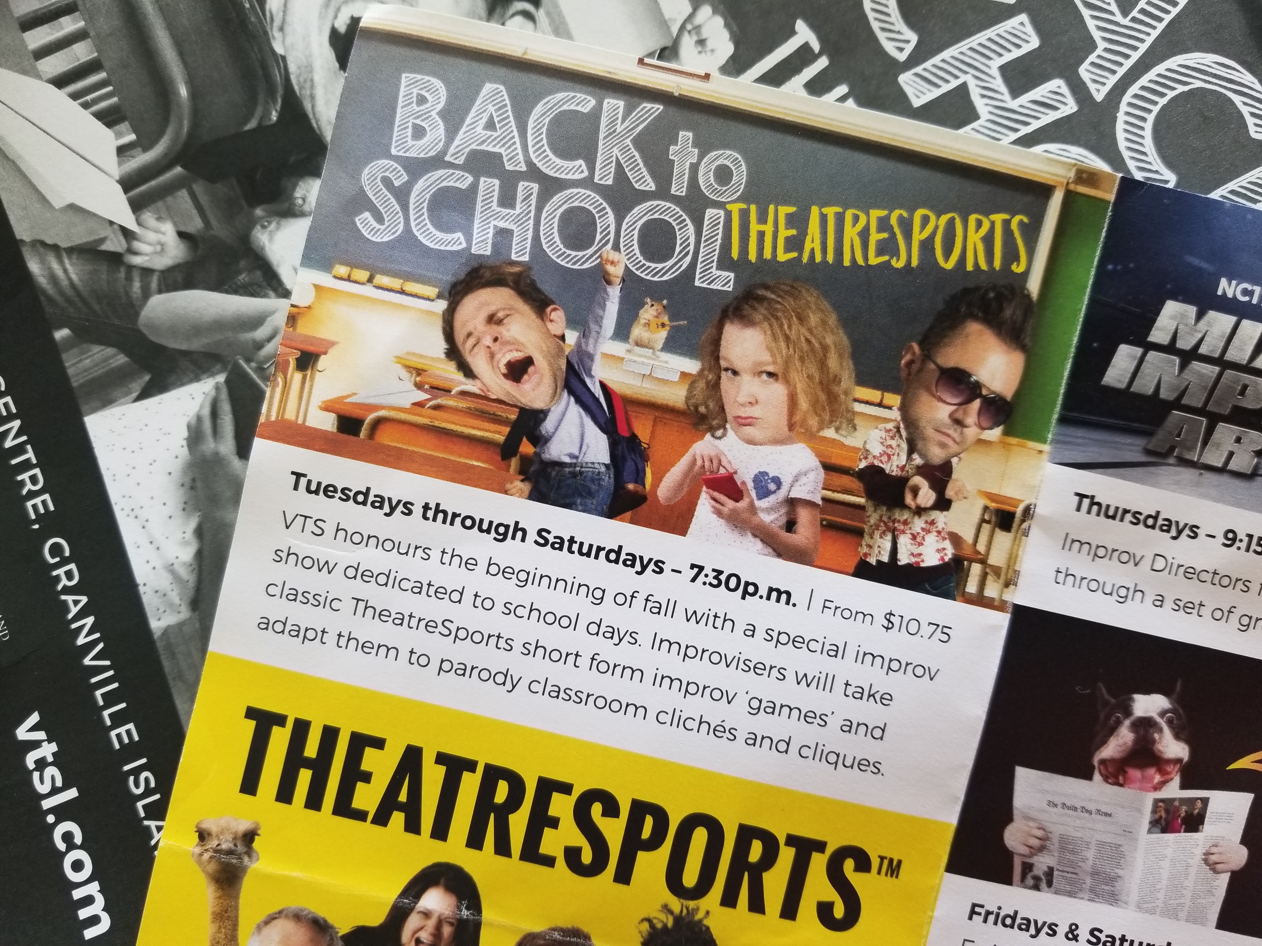 It’s Back to School with Vancouver Theatre Sports