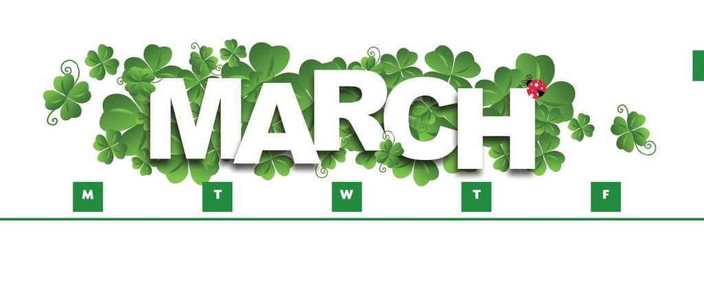 Calendar of Events – March&nbsp;2019