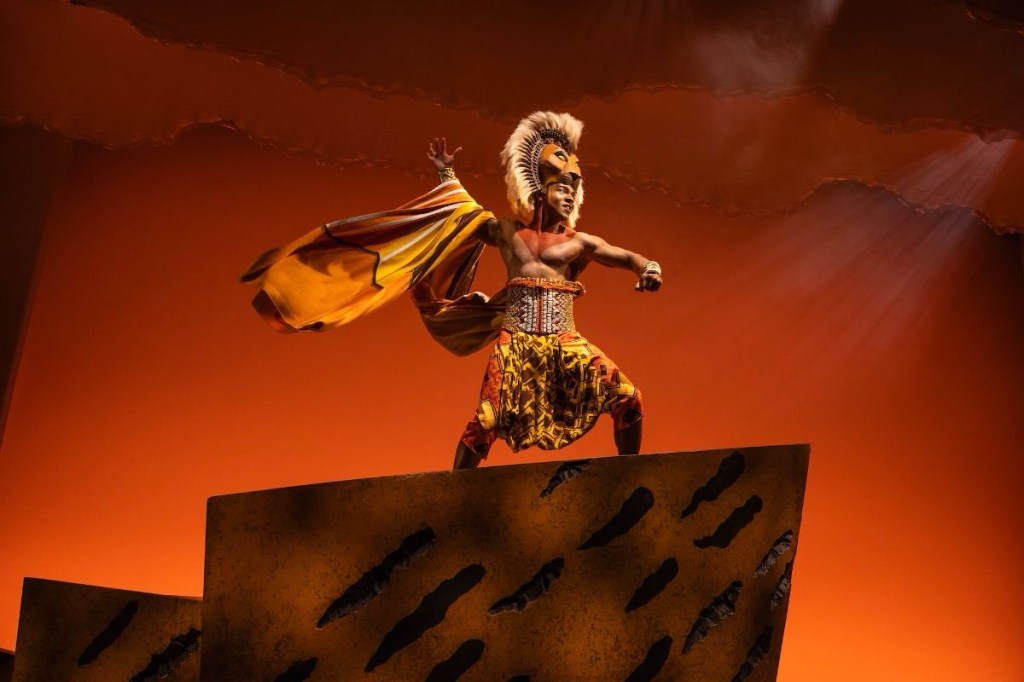 Darian Sanders as Simba. The Lion King in Vancouver 